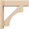 Ekena Millwork 8-in W x 48-in D x 48-in H Westlake Block Rough Cedar Woodgrain TimberThane Outlooker, Primed Tan OUTUR080X48X48WTL44RCPR - alternate 6